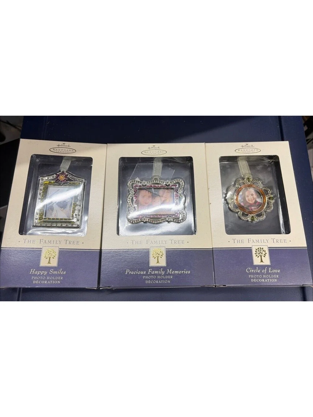 Lot of 3 Hallmark THE FAMILY TREE Photo Holder Frames 2000s All Different